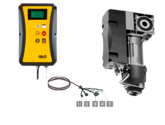 Kit cuadro y Motor Inverter (variador de frecuencia) Sommer 0,55KW 115 rpm 35Nm (Motor, cuadro y cable)